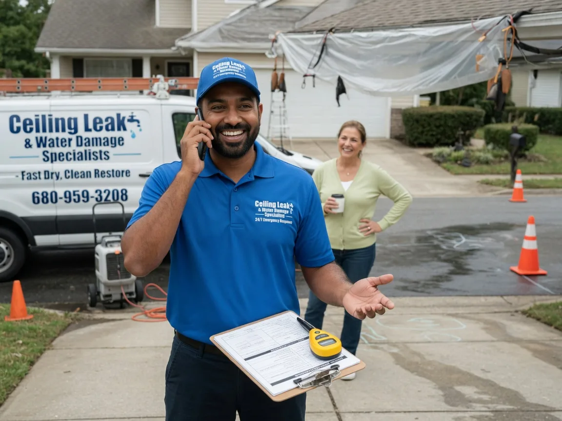 Ceiling Leak Cleanup Mount Ephraim, NJ FAQs
